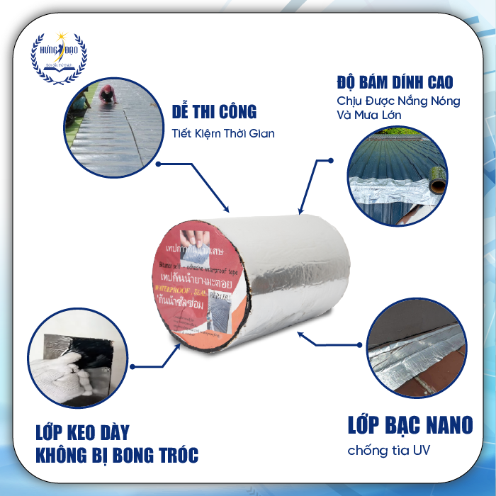 Băng keo dán ngói Thái HD