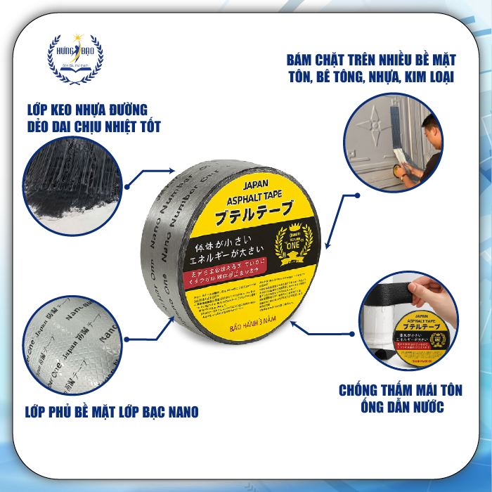 Băng keo chống thấm nhựa đường Number One